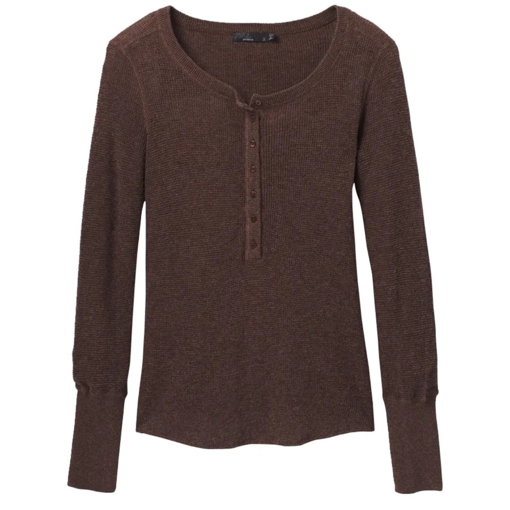 Women’s Prana Henley Brown Top Size XS